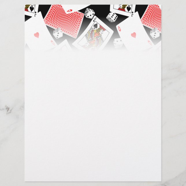 Prospectus 21,6 Cm X 24,94 Cm Cartes et dés (Devant)