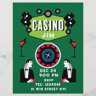 Prospectus 21,6 Cm X 24,94 Cm Casino Gambling Poker Roulette