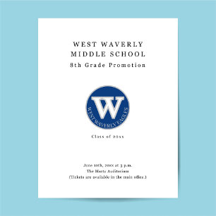 Prospectus 21,6 Cm X 24,94 Cm Cérémonie de remise des diplômes