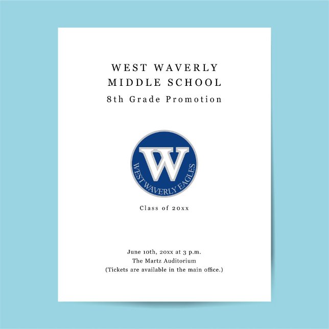 Prospectus 21,6 Cm X 24,94 Cm Cérémonie de remise des diplômes (Créateur téléchargé)