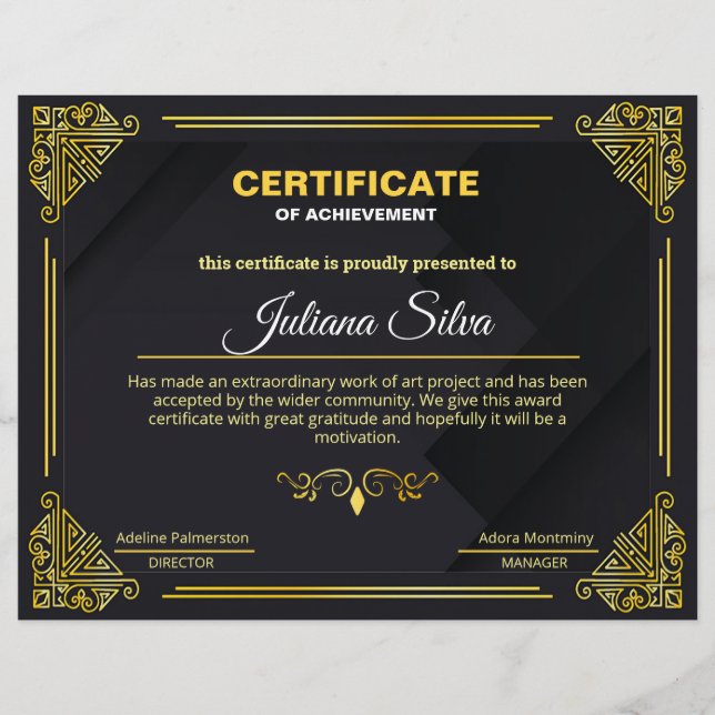 Prospectus 21,6 Cm X 24,94 Cm Certificat De Réalisation Polyvalent (Devant)