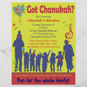 Prospectus 21,6 Cm X 24,94 Cm Chanukah Flyer
