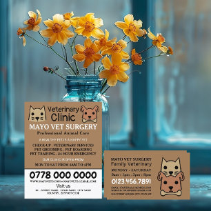 Prospectus 21,6 Cm X 24,94 Cm Chat & Chien, Vétérinaire, Service vétérinaire