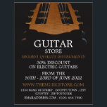 Prospectus 21,6 Cm X 24,94 Cm Chef guitare, boutique d'instruments de musique<br><div class="desc">Guitare Head,  Musical Instrument Store Advertising Flyers By The Carte de visite Store.</div>