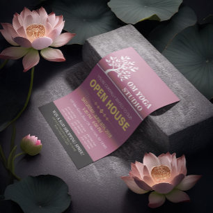 Prospectus 21,6 Cm X 24,94 Cm Chic Tree Yoga Instructor Therapy Salon Open House