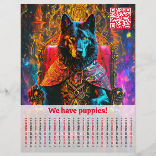 Prospectus 21,6 Cm X 24,94 Cm Chien de berger Flyer