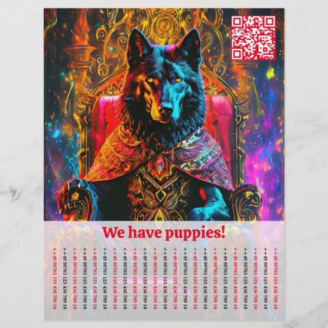 Prospectus 21,6 Cm X 24,94 Cm Chien de berger Flyer (Devant)