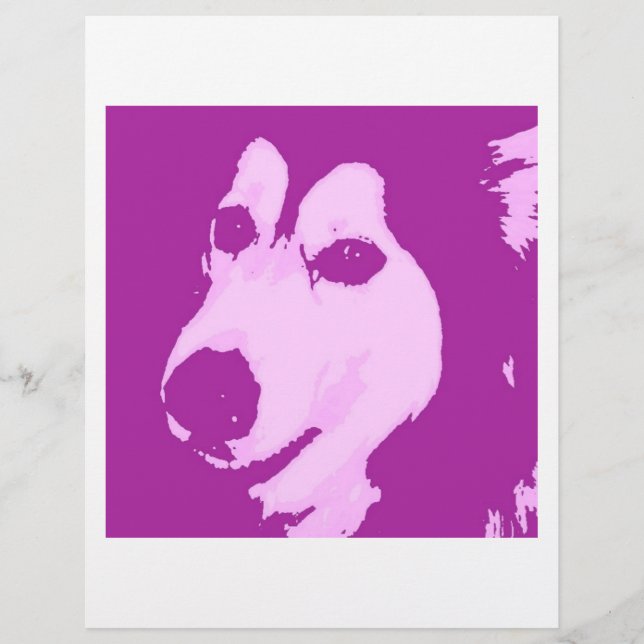 Prospectus 21,6 Cm X 24,94 Cm Chien Malamute (Devant)