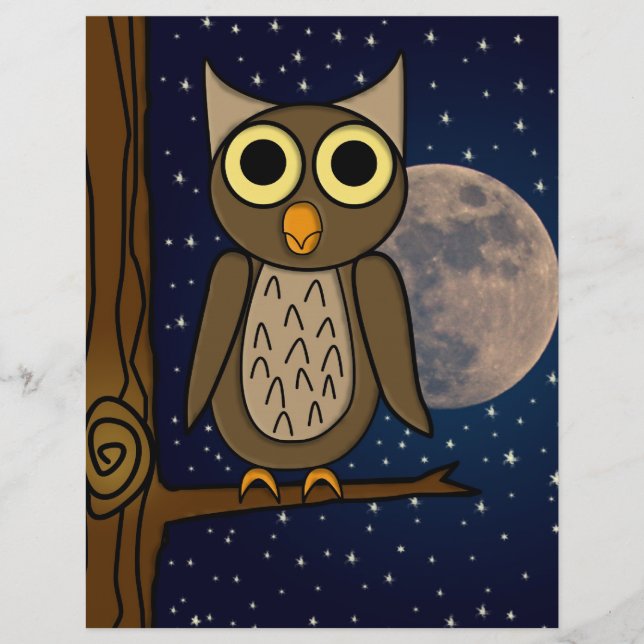 Prospectus 21,6 Cm X 24,94 Cm chouette (Devant)