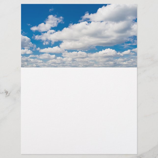 Prospectus 21,6 Cm X 24,94 Cm Ciel bleu nuageux (Devant)