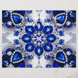 Prospectus 21,6 Cm X 24,94 Cm Circulaire aux couleurs Bleues Blances