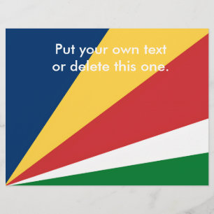 Prospectus 21,6 Cm X 24,94 Cm Circulaire aux couleurs des Seychelles