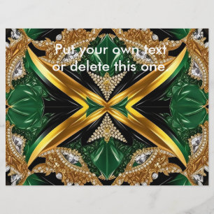 Prospectus 21,6 Cm X 24,94 Cm Circulaire aux couleurs jamaïcaines