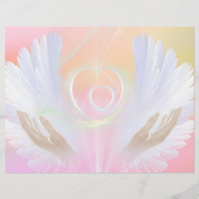 Prospectus 21,6 Cm X 24,94 Cm Circulaire avec ailes de guérison (Devant)