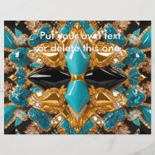 Prospectus 21,6 Cm X 24,94 Cm Circulaire avec design aux couleurs des Bahamas