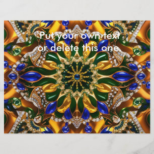 Prospectus 21,6 Cm X 24,94 Cm Circulaire avec design couleur Brésil