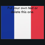 Prospectus 21,6 Cm X 24,94 Cm Circulaire avec Drapeau de France<br><div class="desc">Circulaire avec Drapeau de France. Ce produit est personnalisable.</div>