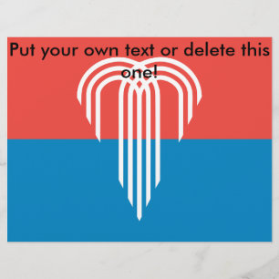 Prospectus 21,6 Cm X 24,94 Cm Circulaire avec drapeau de Kansas City, Missouri