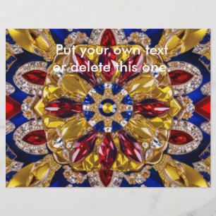 Prospectus 21,6 Cm X 24,94 Cm Circulaire avec la Colombie Couleurs Design