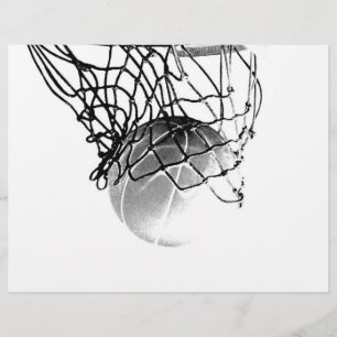 Prospectus 21,6 Cm X 24,94 Cm Circulaire B&W Basket-ball