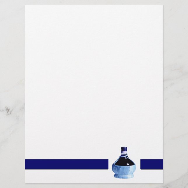 Prospectus 21,6 Cm X 24,94 Cm Circulaire Blue Wine Bottle (Devant)