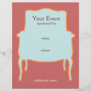 Prospectus 21,6 Cm X 24,94 Cm Circulaire Chic Mobilier