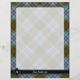 Prospectus 21,6 Cm X 24,94 Cm Circulaire Clan Anderson Tartan