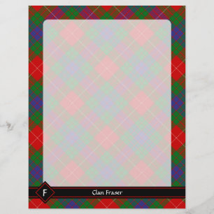 Prospectus 21,6 Cm X 24,94 Cm Circulaire Clan Fraser Tartan