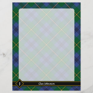 Prospectus 21,6 Cm X 24,94 Cm Circulaire Clan Johnston Tartan