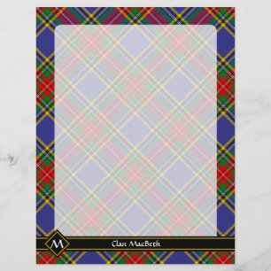 Prospectus 21,6 Cm X 24,94 Cm Circulaire Clan MacBeth Tartan