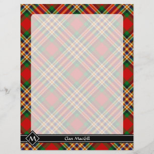 Prospectus 21,6 Cm X 24,94 Cm Circulaire Clan MacGill Tartan