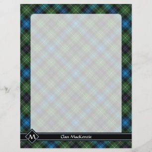 Prospectus 21,6 Cm X 24,94 Cm Circulaire Clan MacKenzie Tartan