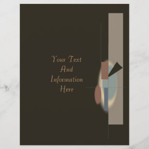 Prospectus 21,6 Cm X 24,94 Cm Circulaire d'art Abstrait