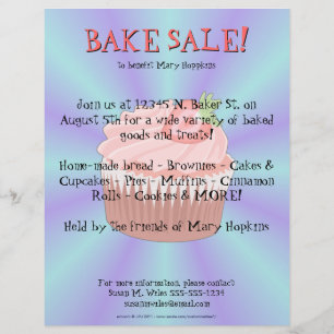 Prospectus 21,6 Cm X 24,94 Cm Circulaire de cupcake aux fraises