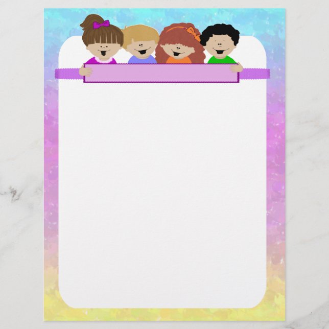 Prospectus 21,6 Cm X 24,94 Cm Circulaire de garderie pour enfants (Devant)