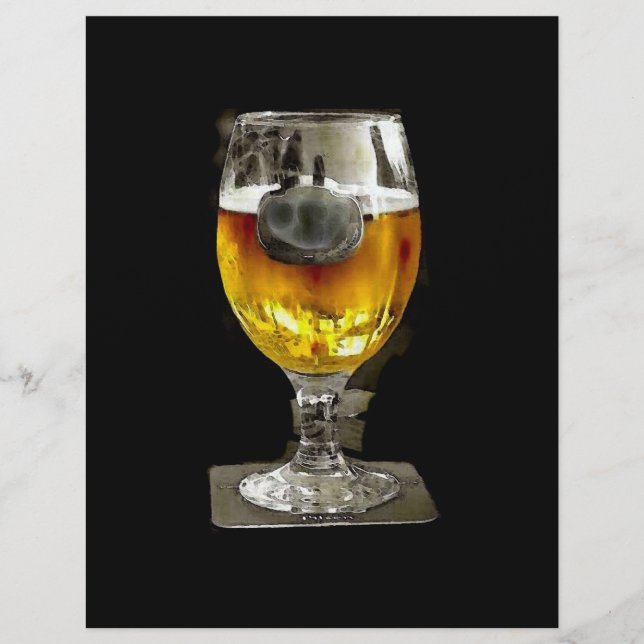 Prospectus 21,6 Cm X 24,94 Cm Circulaire de la bière (Devant)