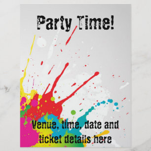 Prospectus 21,6 Cm X 24,94 Cm Circulaire de la fête de Grunge