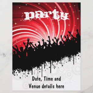 Prospectus 21,6 Cm X 24,94 Cm Circulaire de la fête de Grunge