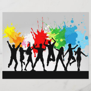 Prospectus 21,6 Cm X 24,94 Cm Circulaire de la fête de Grunge