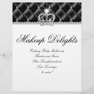 Prospectus 21,6 Cm X 24,94 Cm Circulaire de maquillage Salon des cheveux Diamant