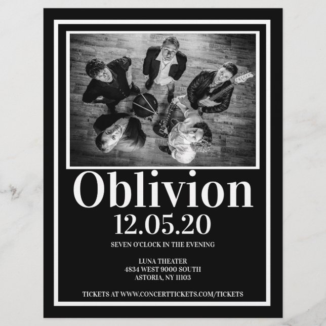 Prospectus 21,6 Cm X 24,94 Cm Circulaire de musique de concert (Devant)