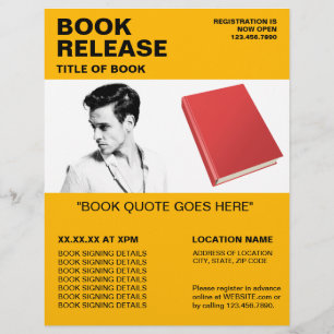 Prospectus 21,6 Cm X 24,94 Cm Circulaire de signature et de libération de livres