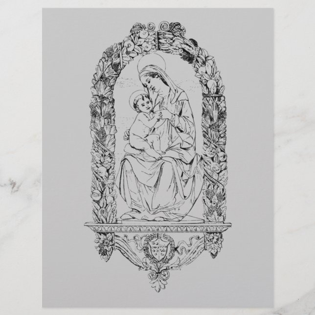 Prospectus 21,6 Cm X 24,94 Cm Circulaire des symboles chrétiens (Devant)