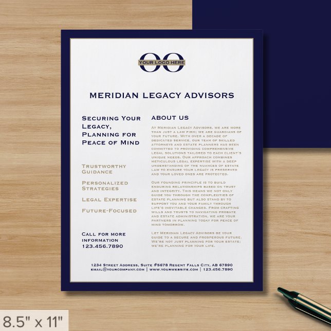 Prospectus 21,6 Cm X 24,94 Cm Circulaire du cabinet d'avocats (Créateur téléchargé)