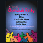 Prospectus 21,6 Cm X 24,94 Cm Circulaire du parti Chanukah<br><div class="desc">Circulaire du parti Chanukah avec des rêves. Grande invitation à la fête de la Chanoukah familiale!</div>