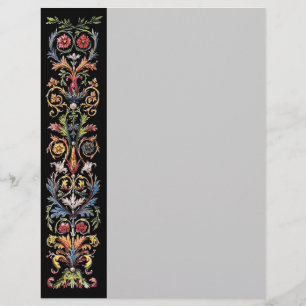 Prospectus 21,6 Cm X 24,94 Cm Circulaire Gothique Illuminée Art Blank Flyer