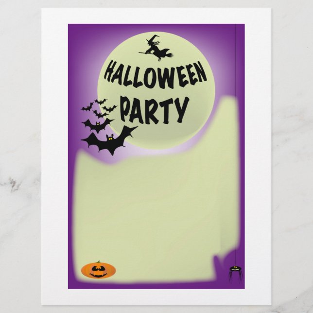 Prospectus 21,6 Cm X 24,94 Cm Circulaire Halloween. (Devant)