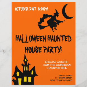 Prospectus 21,6 Cm X 24,94 Cm Circulaire Halloween Haunween House Party Faire-pa