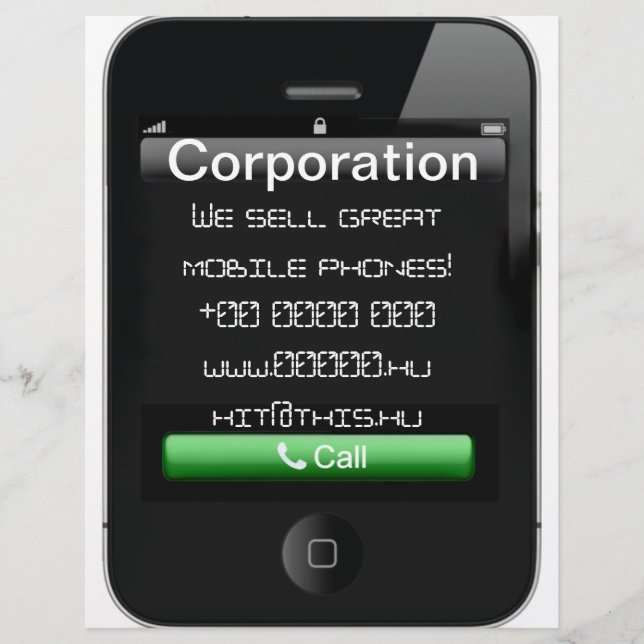 Prospectus 21,6 Cm X 24,94 Cm circulaire iPhone (Devant)