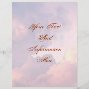 Prospectus 21,6 Cm X 24,94 Cm Circulaire nuages